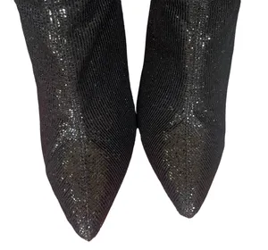 Cape Robbin Beautiful Sparkly Thigh High Block Heel Boots thumbnail 6