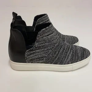 Flyknit Slip-On Black Wedge Sneakers A17‎ thumbnail 6