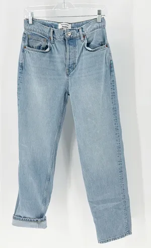 Reformation Jeans Casey Mid Rise Relaxed Straight Jeans classic size 25 thumbnail 1