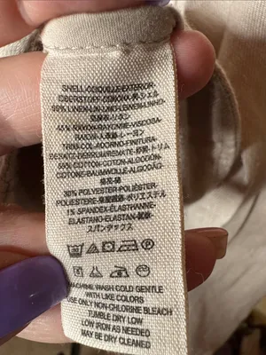 Free People Linen Blend Beige Utility Jacket Size XS thumbnail 7