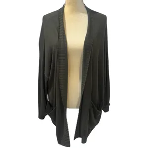 NEW Chelsea28 Green Long Sleeve‎ Cowlneck Cardigan Cashmere Blend Size XS/S thumbnail 2