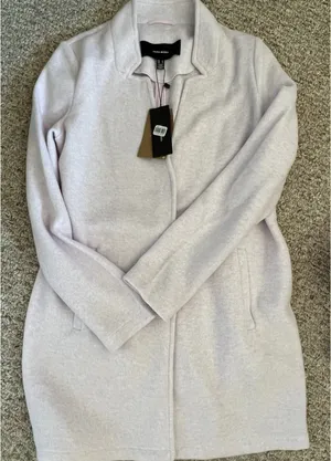 VERO MODA Light Purple Long Coat thumbnail 3
