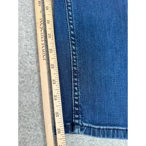 Free People Size 10 Womens Pants Jeans Blue‎ Tie High Waist Hippie Boho Denim thumbnail 6