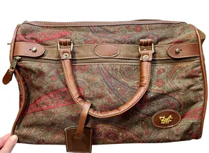 Vintage Diane Von Furstenberg Paisley Tapestry Weekender Overnight Duffel Bag thumbnail 1