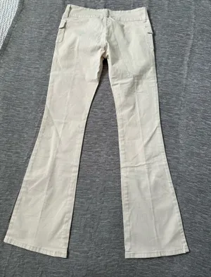 Brandy Melville J. Galt Low-Rise Cream Pants thumbnail 2