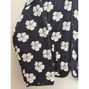 Free People Chloe Floral Quilted Jacket Night Blooms Women's Size Small thumbnail 8