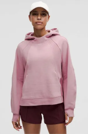 Lululemon Scuba Oversized Side-Slit Hoodie Rose Blush XS/S thumbnail 1