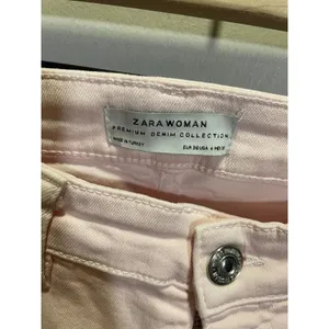 Zara Skinny Jeans Womens‎ 4 Pink Raw Hem Premium Denim Collection Casual Slim thumbnail 4