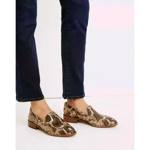 MADEWELL The Frances Loafer Snake Embossed Leather Snakeskin Shoes Size 8.5 thumbnail 2