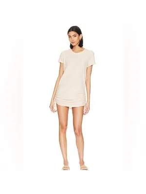 Free People Beach Tate Mini Dress Coverup in Yellow XS thumbnail 2