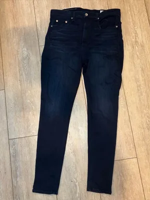 NWT rag & bone Nina straight high dark rise jeans 34 thumbnail 4