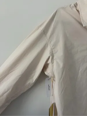 Aritzia Wilfred Free The Relaxed Shirt Button Down Birch NWT Small thumbnail 2