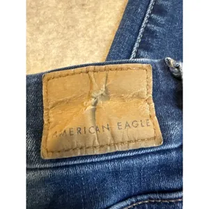 American Eagle Skinny Jeans Medium Wash Blue Denim Women Size 8 Regular thumbnail 7