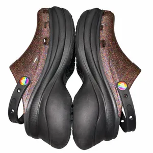 Crocs Classic Bae Translucent Glitter Platform Clogs Shoes Limited Edition 10 thumbnail 6