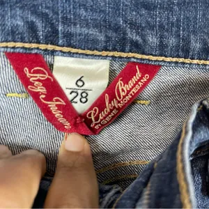 Lucky Brand Blue Straight Leg Jeans Classic Style thumbnail 8