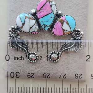 Cotton Candy Turquoise Pendant #6 thumbnail 3