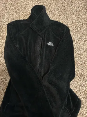 Black Fuzzy The North Face Jacket Zip-Up thumbnail 1