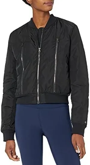 ALO Yoga Off Duty Bomber Down Filled Puffer Athleisure Classic black size XS thumbnail 1
