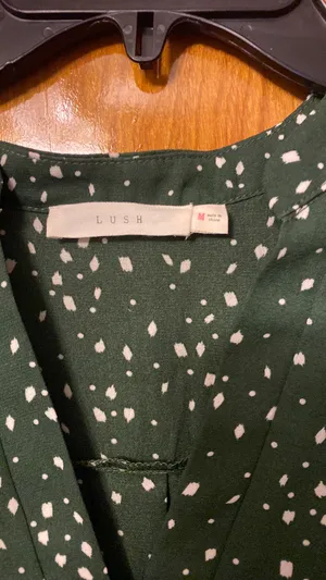 Lush Clothing Green Long Sleeve Blouse thumbnail 4
