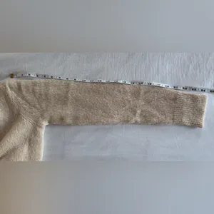 Jenni Kayne Boyfriend Alpaca Wool Knit Cardigan Sand Cream Off White Small thumbnail 8