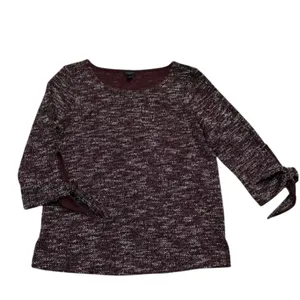 ANN TAYLOR FACTORY 3/4 Length Sleeve in Burgundy, Size M New with tag MSRP $60 thumbnail 7