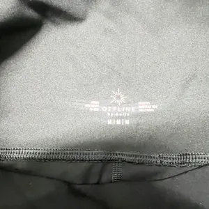 Offline by Aerie goals black high rise pull on mesh detail biker shorts thumbnail 7