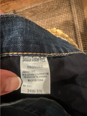 Women’s South Texas Tack Trouser Jeans Blue Size 29 thumbnail 3