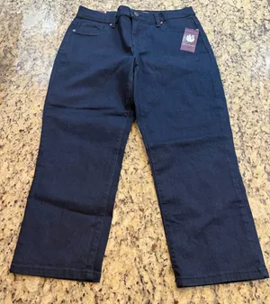 Gloria Vanderbilt Dark Blue Women's Capris thumbnail 1