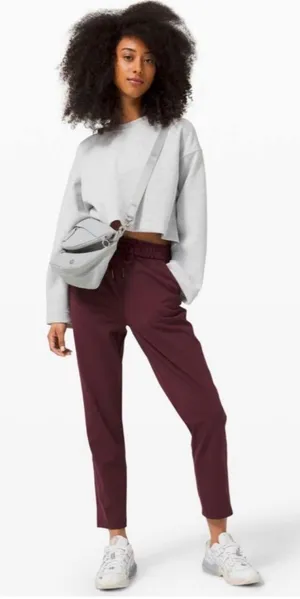 Lululemon Keep Moving Pant Cassis Burgundy Size 8 thumbnail 1