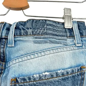 REVICE Two-Tone Yin Yang Distressed‎ Denim High Rise Straight Jeans Size 24 thumbnail 8