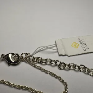 Kendra Scott Purple Pendant Silver Tone Necklace Adjustable Length NWT thumbnail 6