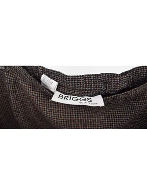 Briggs New York Vintage Houndstooth Straight Pencil Skirt Wool Blend Size 14 thumbnail 3