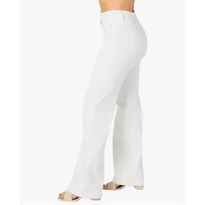Judy Blue Wide Leg Jeans Size 15/32 White NWT Braided High Waist JB88781 WHT thumbnail 10