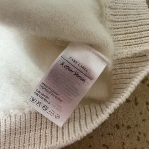 & Other Stories Mohair Wool Blend Cardigan Women M Cream Fuzzy Button Sweater thumbnail 5