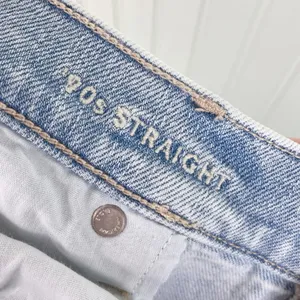 NEW American Eagle 90s Straight Jean Light Wash Denim Stretch Women's Size 18 thumbnail 8