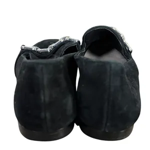 ALDO Embellished Suede Loafers Sz 8‎ Black Dressy thumbnail 5