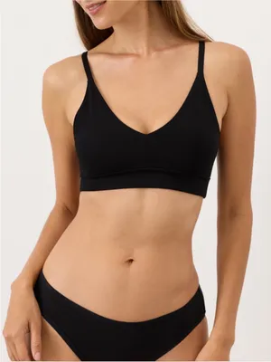 Pact Organic- Wireless Bralette - Black Small thumbnail 1