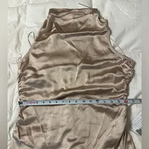 Lush Satin Mock-Neck Midi Dress - NWT - Size L thumbnail 10