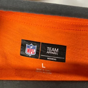 Denver Broncos‎ NFL Womens T Shirt Large Orange Football V Neck Tee thumbnail 3