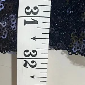 Lulus Navy Blue Sequin Shift Dress Womens XS V-Neck Short‎ Sleeve Mini Cocktail thumbnail 7
