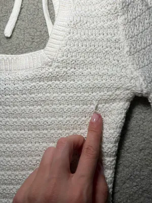 Hollister White Long Sleeve Crochet Top Size XS thumbnail 8