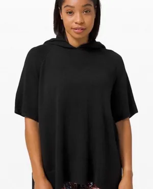 Lululemon Opened Up Poncho in Black thumbnail 1