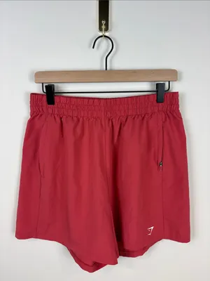 Gymshark Woven Pocket Shorts Sundried Red Women’s Size Medium 4” Inseam Active thumbnail 2