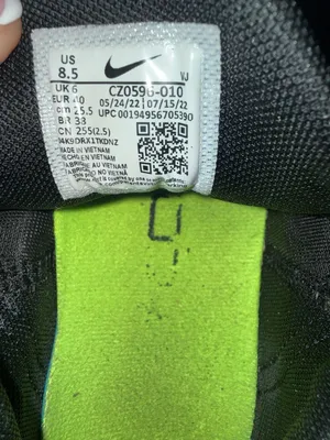 Nike Free Metcon 4 Training Shoes Black White Volt Women's Size 8.5 thumbnail 7