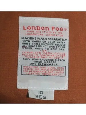 VTG London Fog Jacket Womens 10 Tan Brown Hooded Rain Coat Weatherwear Zip Liner thumbnail 15