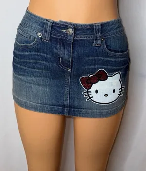 Hello kitty denim mini skirt  thumbnail 1
