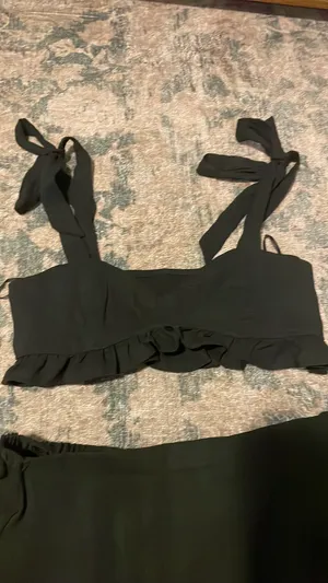 Shein Maxi Skirt Set Two-Piece Crop Top thumbnail 8