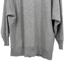 Aerie Sweatshirt Women XL Grey Oversized Raglan Sleeve Pullover Cozy Minimalist thumbnail 3