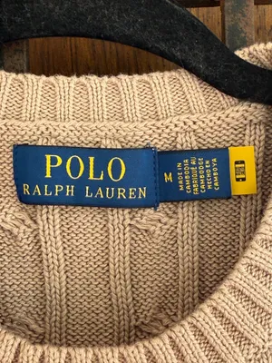 Polo Ralph Lauren Light Brown Cable Knit Short-Sleeve Crewneck Sweater Size M thumbnail 3