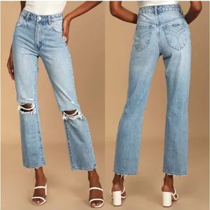 Rolla's High-Rise Straight Jeans Light Wash in Size 27 thumbnail 12